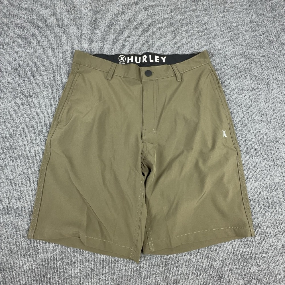 Hurley Shorts Mens 32 Brown Chino 10‎ Inseam Stretch Golf Casual Performance